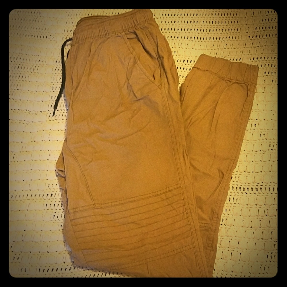Men's Canvas Moto Jogger Pants